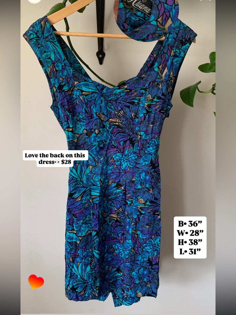 Floral Scoop-Back Sheath Dress in Blue & Purple